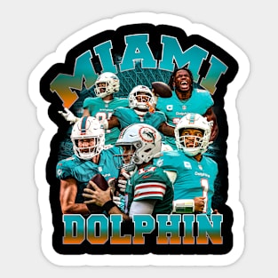 Miami Dolphins Graphic Tee Sticker